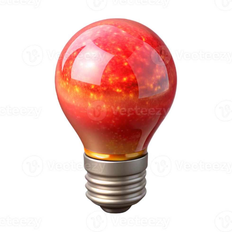 magnificent rustic Smart Bulb Color Changing Red Hue Transparent Background professional png