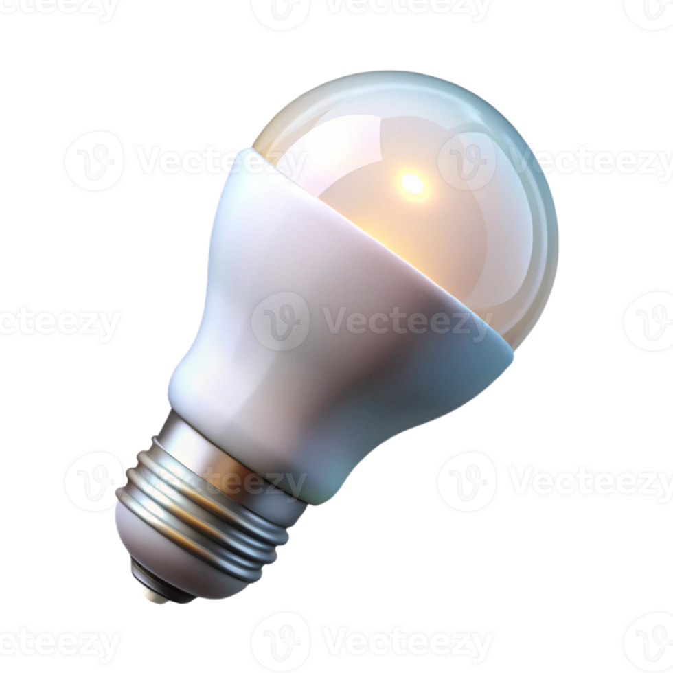 extraordinary modern Smart Bulb Soft White Light Transparent Background detailed png