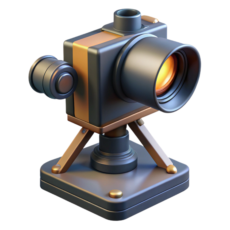 elegant traditional Darkroom Enlarger with Projected Cutout premium png