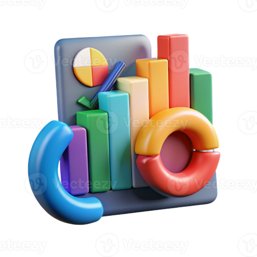 serene classic Data Analysis Charts Graphs Colorful Cutout genuine png