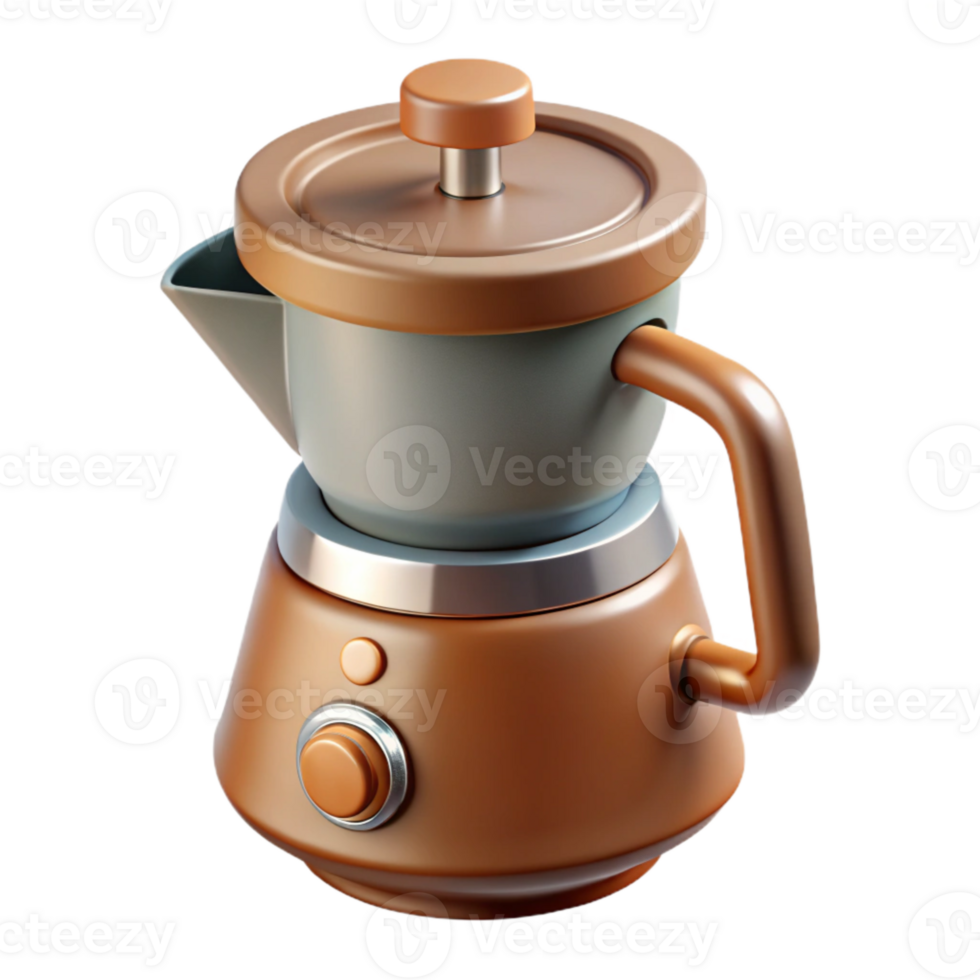 elegant vintage Smart Coffee Maker with Timer Function Cutout genuine png