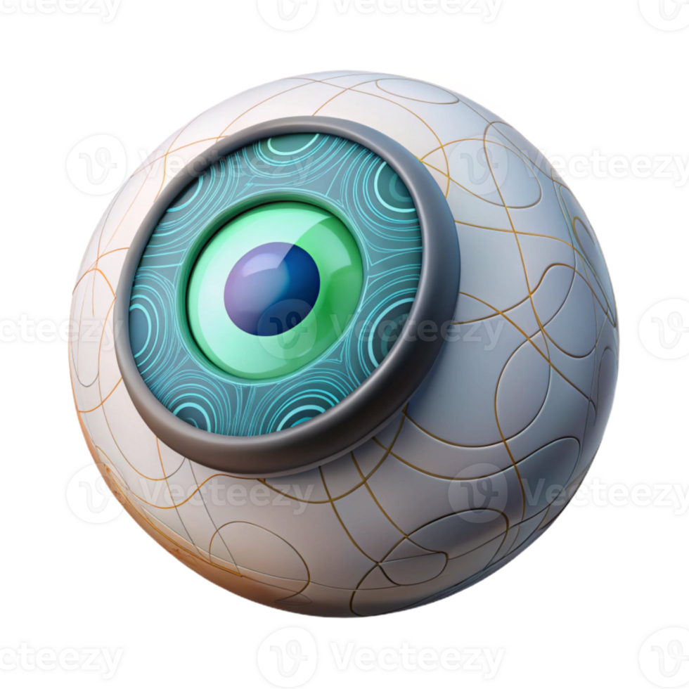 extraordinary traditional Smart Contact Lens Displaying Information Cutout exclusive png