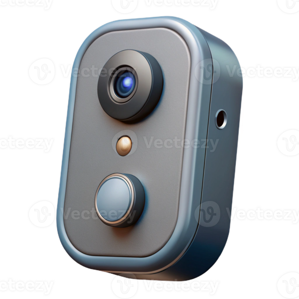 magnificent abstract Smart Doorbell with Camera and Microphone Transparent Background genuine png