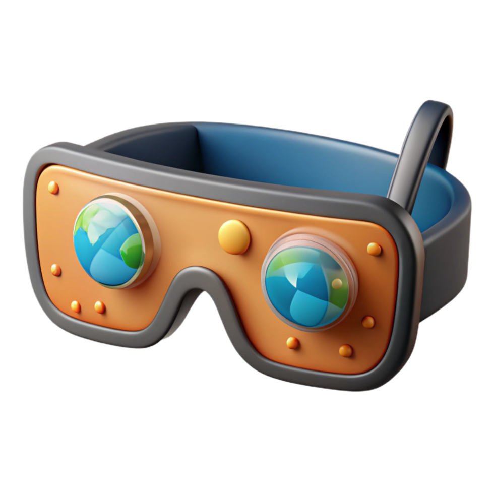 magnificent contemporary Data Glasses Augmented Reality Display Transparent Background genuine png