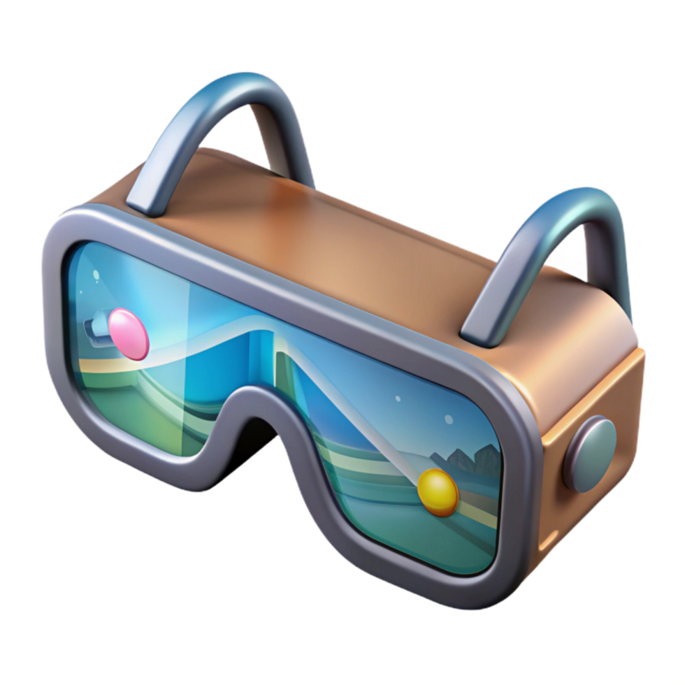 wonderful minimalist Data Glasses Augmented Reality Display Transparent Background png