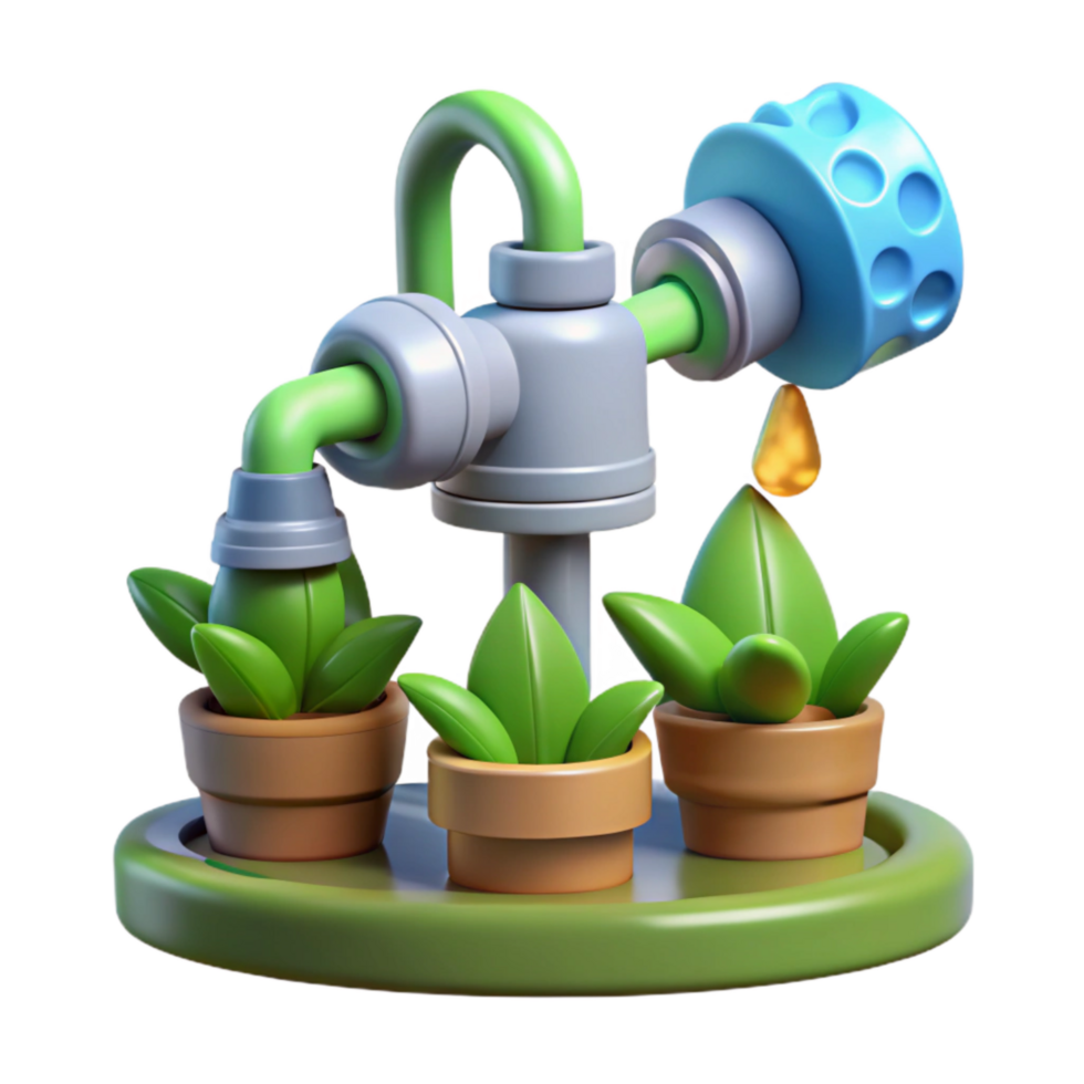 stunning contemporary Smart Garden Watering System Automated Nozzles Transparent Background png