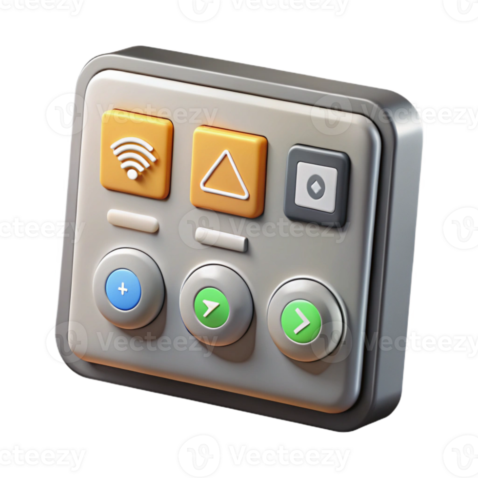 extraordinary abstract Smart Home Automation System Control Panel Transparent Background professional png