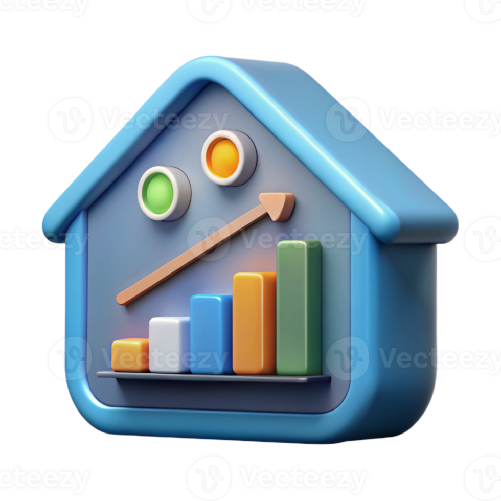 serene modern Smart Home Energy Monitor Display Isolated exclusive png