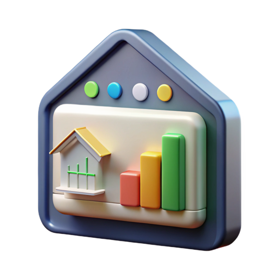 extraordinary creative Smart Home Energy Monitor Display Isolated high quality png