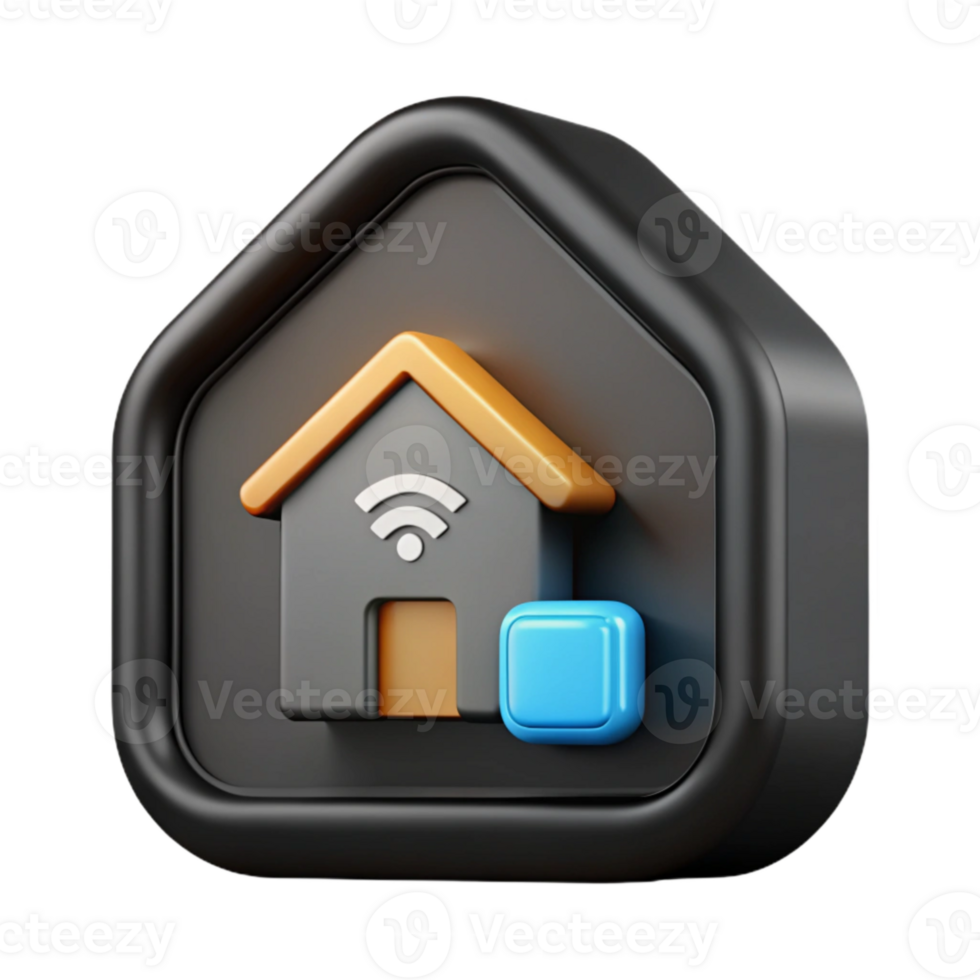 impressive artistic Smart Home Icon Set White Background Transparent Background detailed png