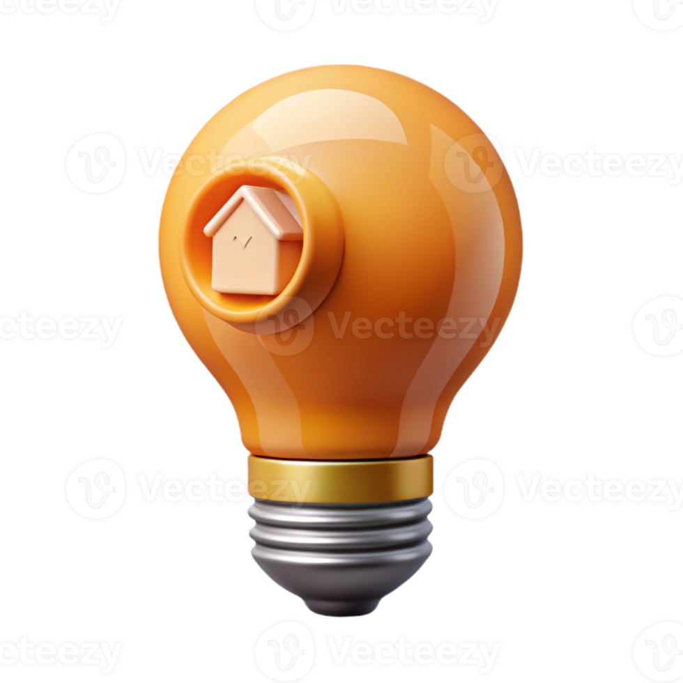 stunning traditional Smart Home Light Bulb with Warm Glow Isolated Element high quality png