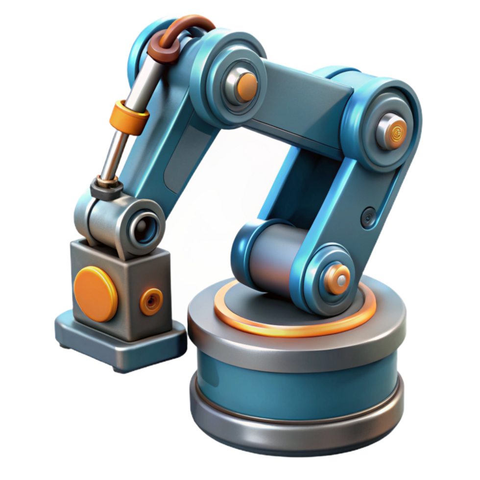 impressive vintage Deep Sea Mining Robot Arm Extended Isolated authentic png
