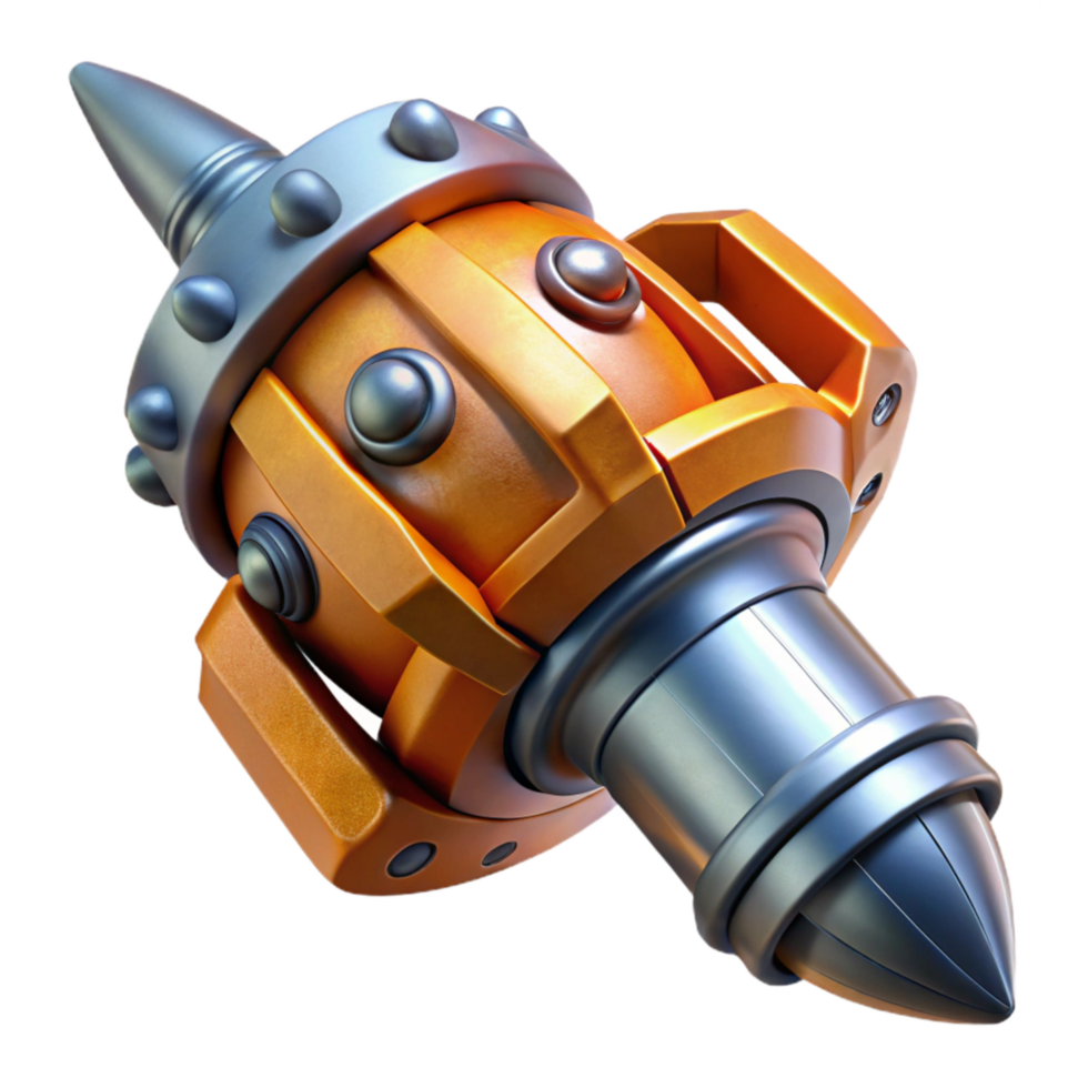elegant contemporary Deep Sea Mining Robot Arm Extended Isolated exclusive png