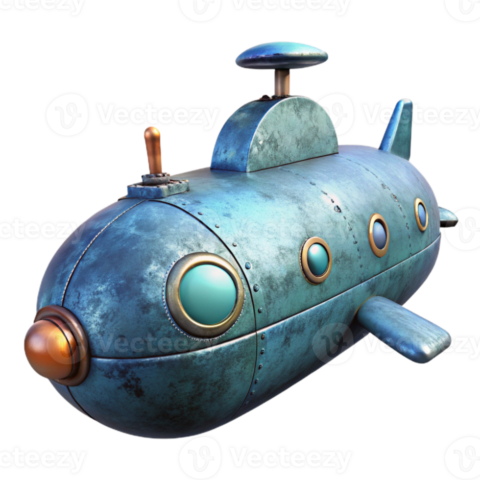 magnificent modern Deep Sea Research Submarine Side Angle Isolated high quality png