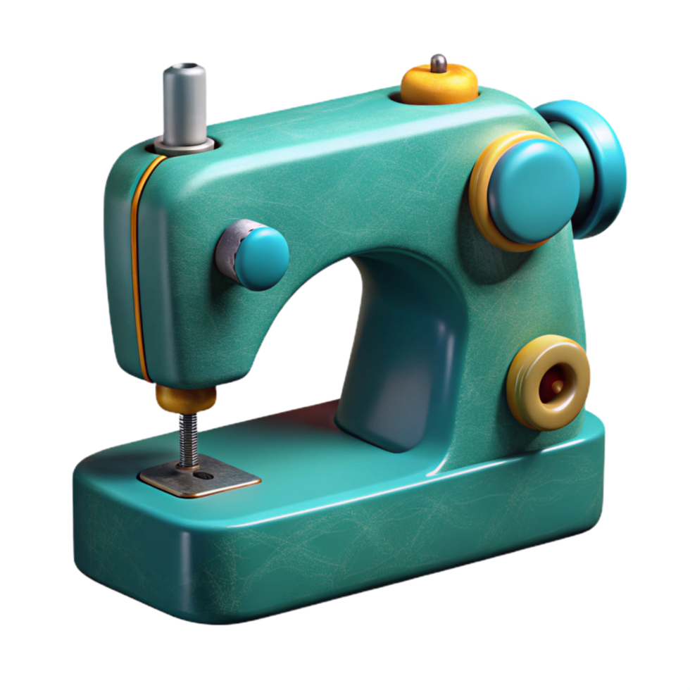 extraordinary minimalist Deep Teal Sewing Machine Needle Cutout genuine png