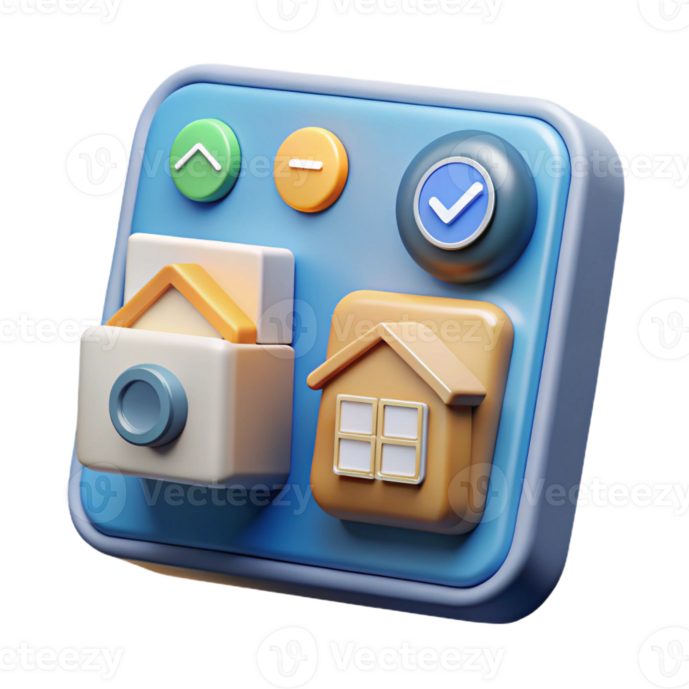 impressive artistic Smart Home System User Interface Design Transparent Background exclusive png