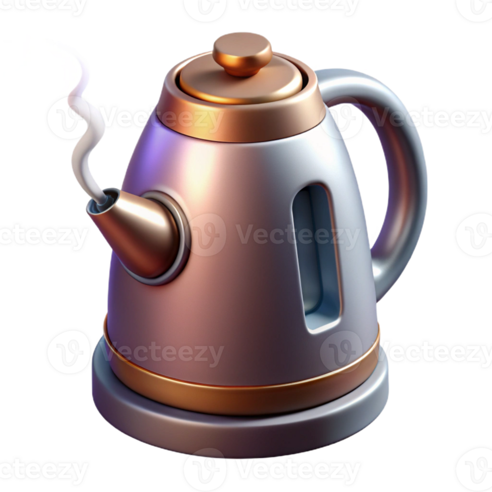 dramatic abstract Smart Kettle Boiling Water Cutout detailed png