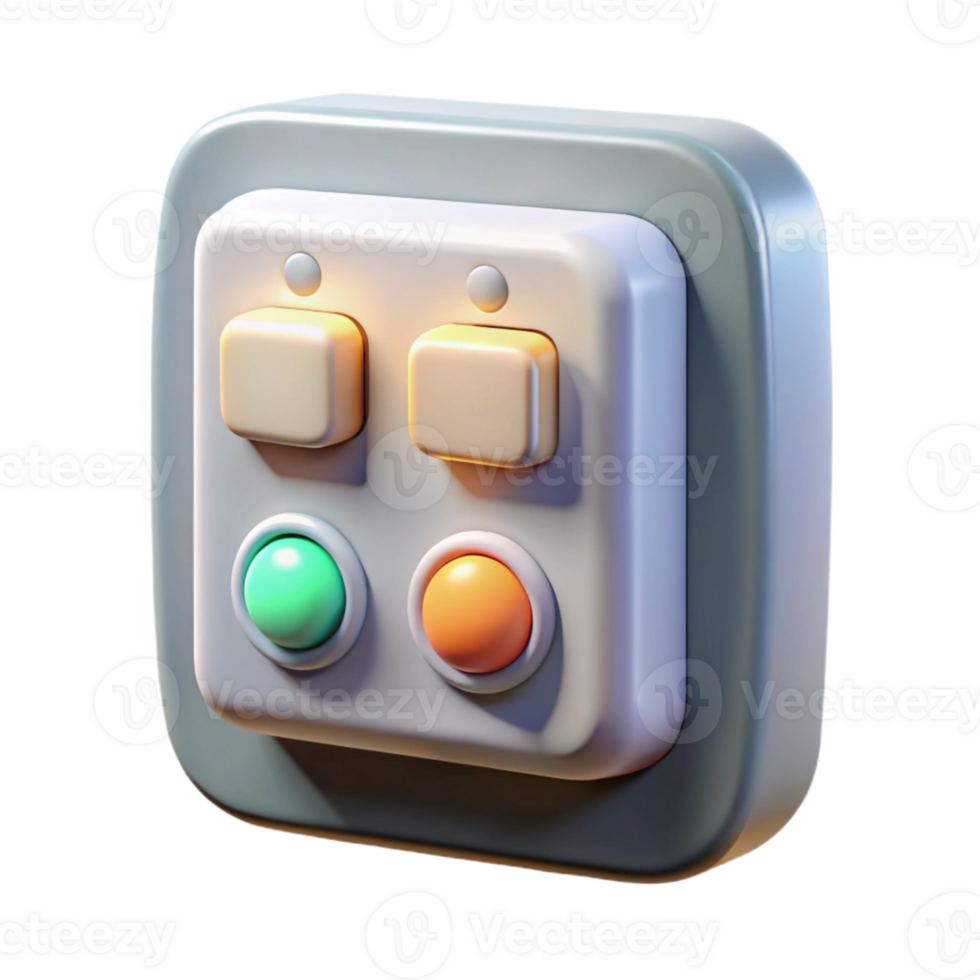 vibrant classic Smart Lighting Control Panel Dimmer Transparent Background authentic png