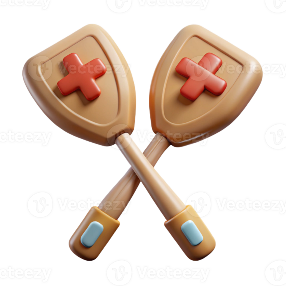 vibrant rustic Defibrillator Paddles with Handles Transparent Element premium png