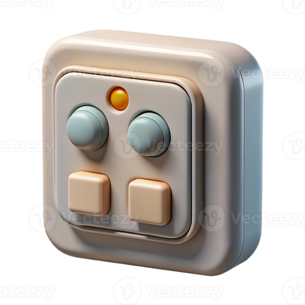 impressive classic Smart Lighting Control Panel Dimmer Transparent Background detailed png