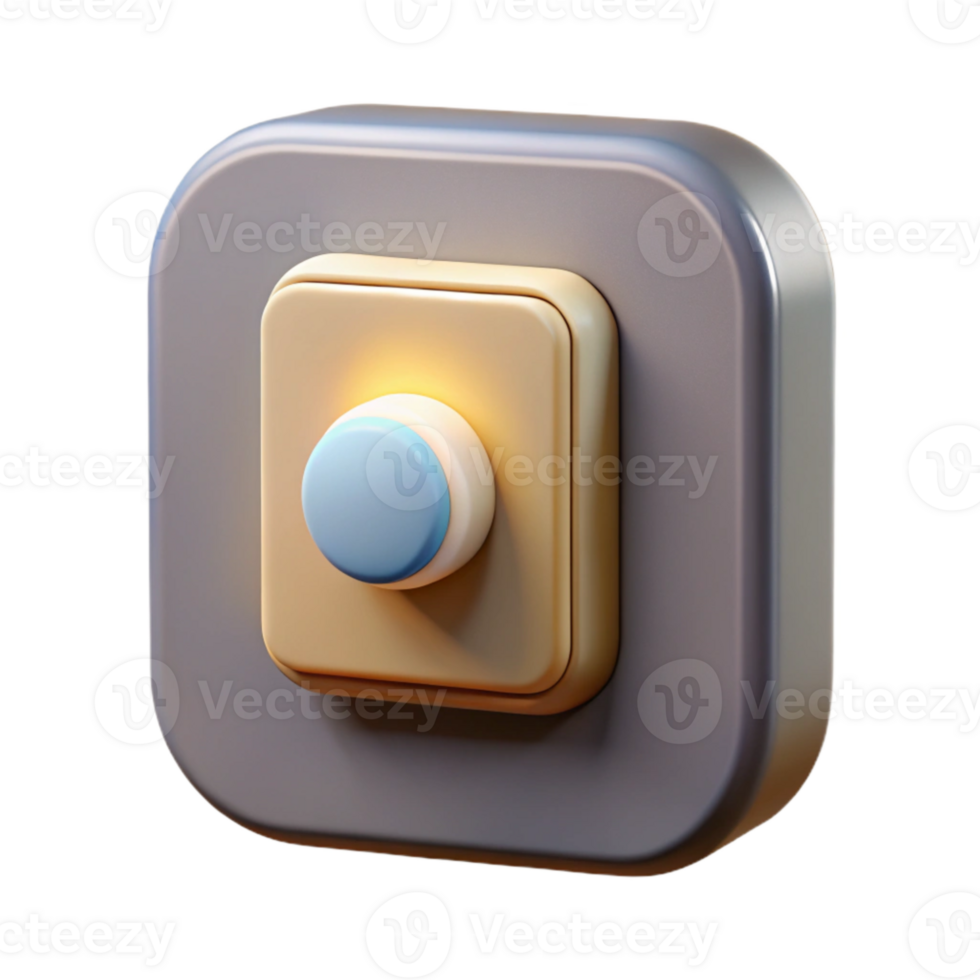 impressive minimalist Smart Lighting Panel Master Control Button Cutout exclusive png