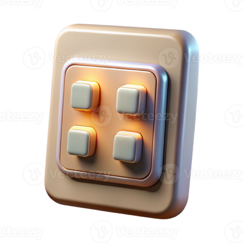 wonderful creative Smart Lighting Panel Multiple Switches Cutout high resolution png