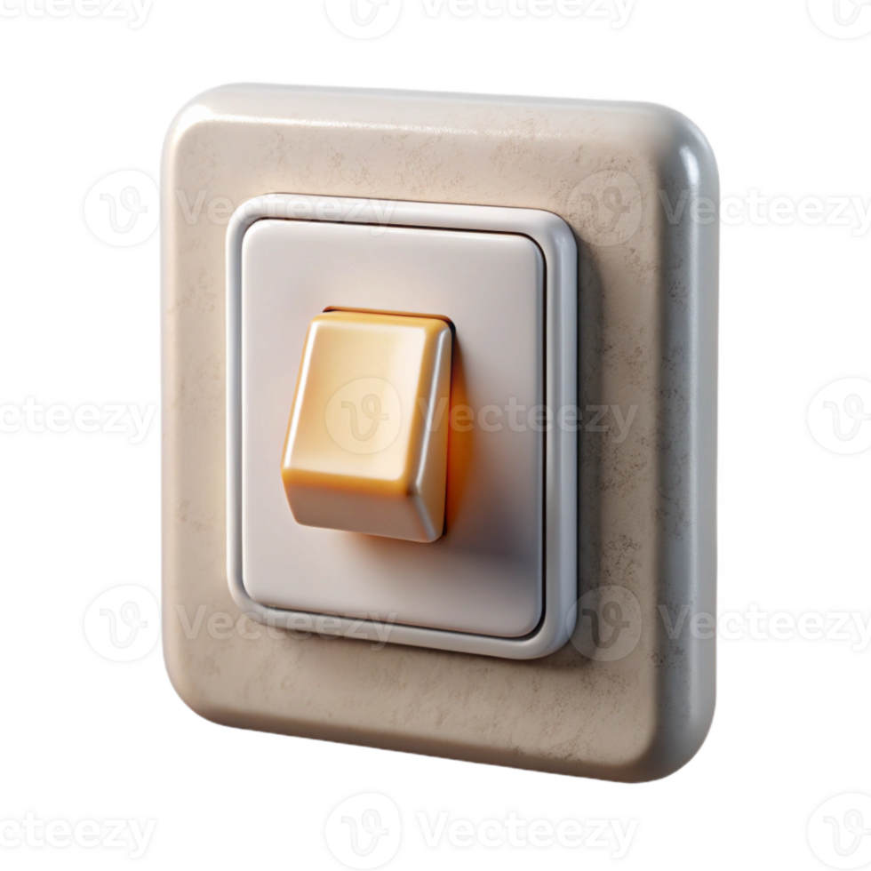 serene modern Smart Lighting Panel with Dimmer Switch Isolated on Transparent Background original png