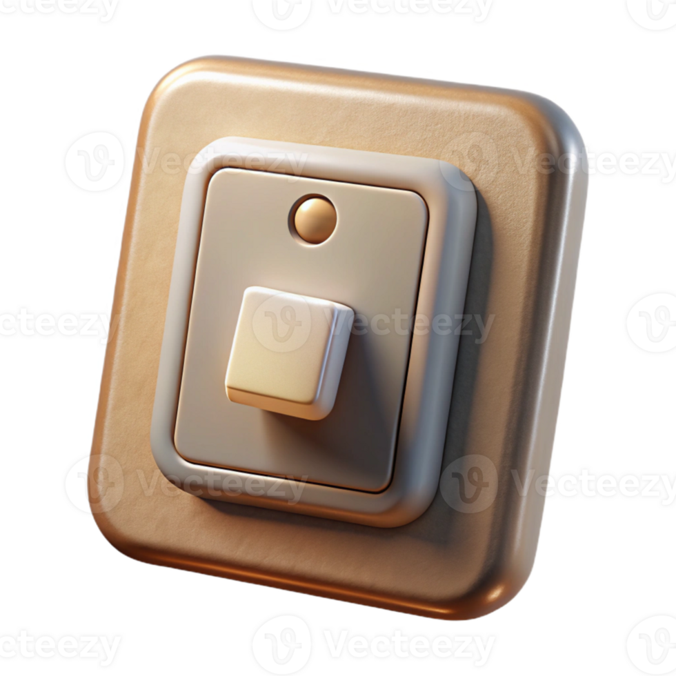extraordinary creative Smart Lighting Panel with Dimmer Switch Isolated on Transparent Background premium png