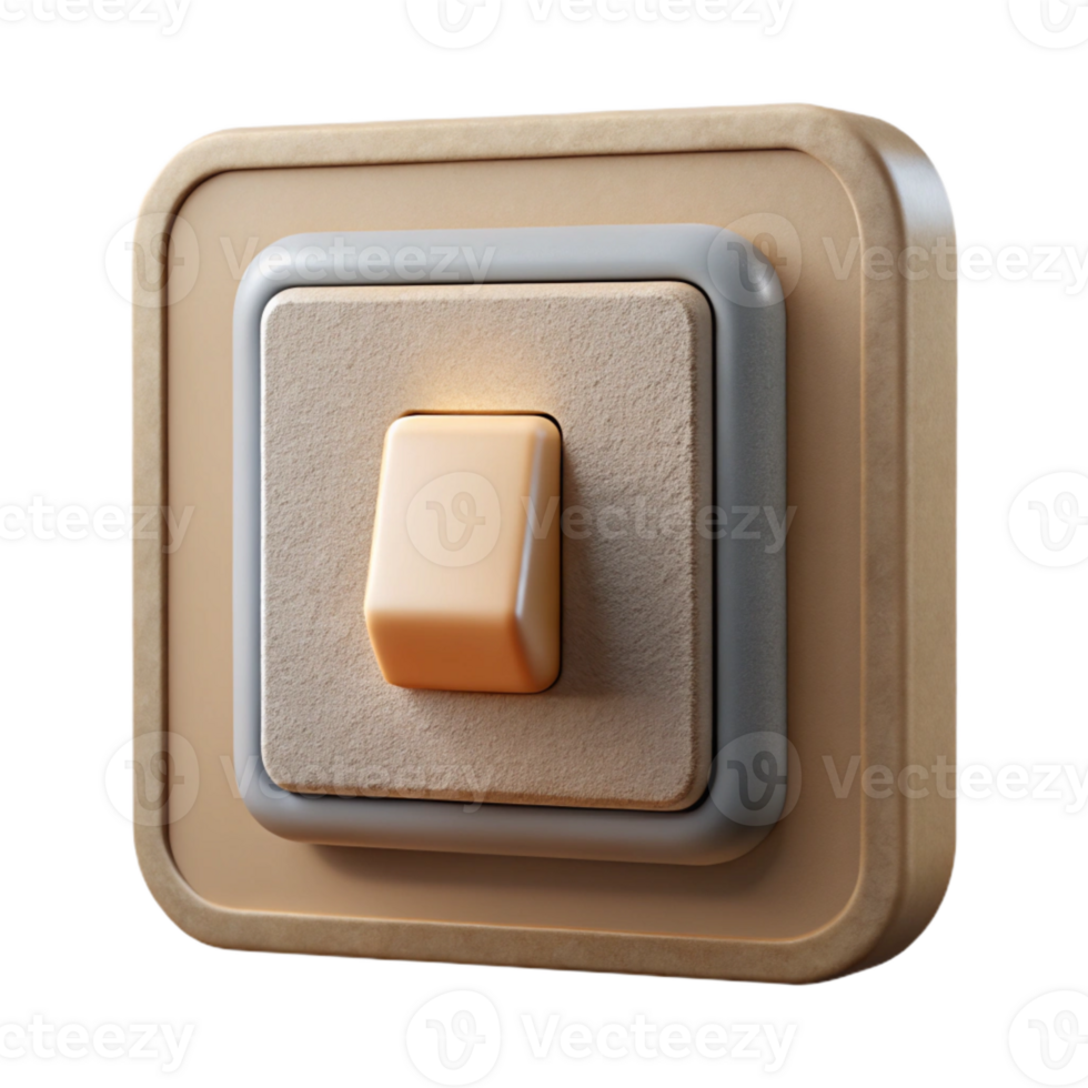 vibrant traditional Smart Lighting Panel with Dimmer Switch Isolated on Transparent Background detailed png