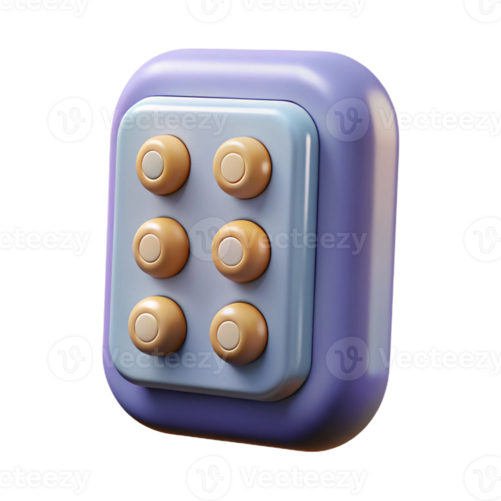 dramatic classic Smart Lock Keypad Illuminated Buttons Transparent Background detailed png