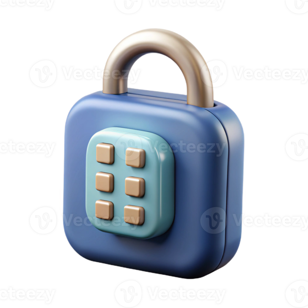 magnificent contemporary Smart Lock with Keypad and Fingerprint Access Transparent Background Silver Finish premium png