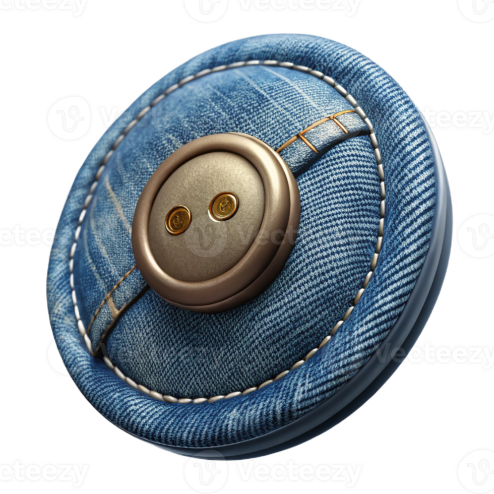 beautiful contemporary Denim Jacket Cuff Button Detail Isolated Element exclusive png
