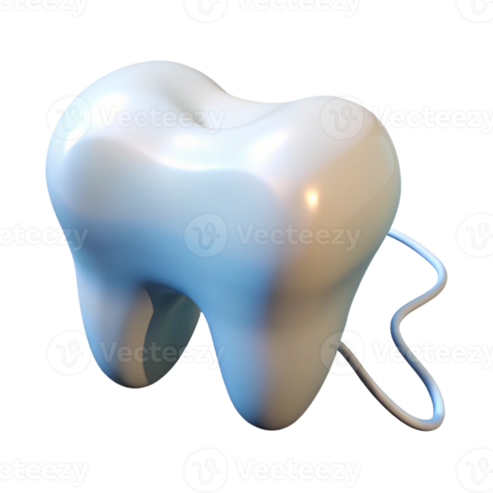 serene contemporary Dental Floss Isolated on Transparent Background genuine png