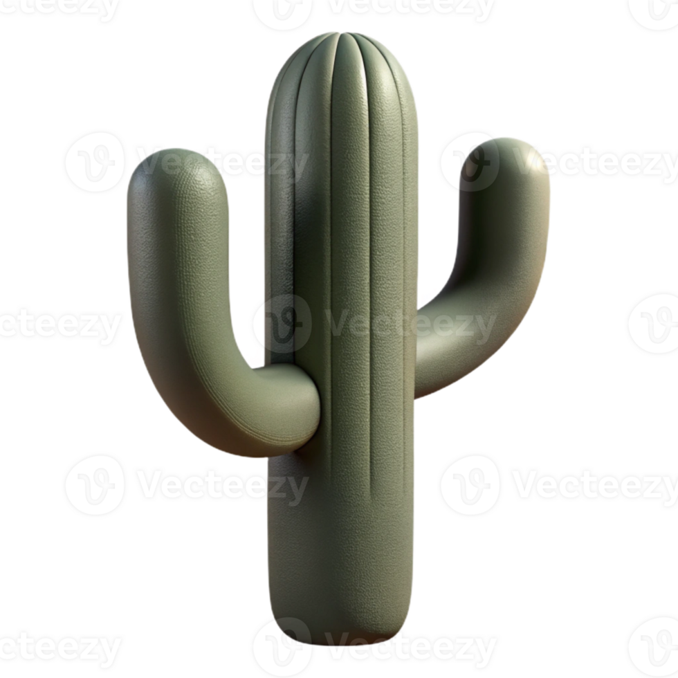 vibrant vintage Desert Cactus Silhouette Isolated high resolution png