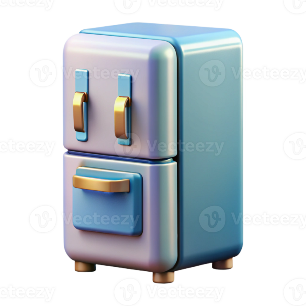 stunning classic Smart Refrigerator Ice Dispenser Front View Isolated exclusive png