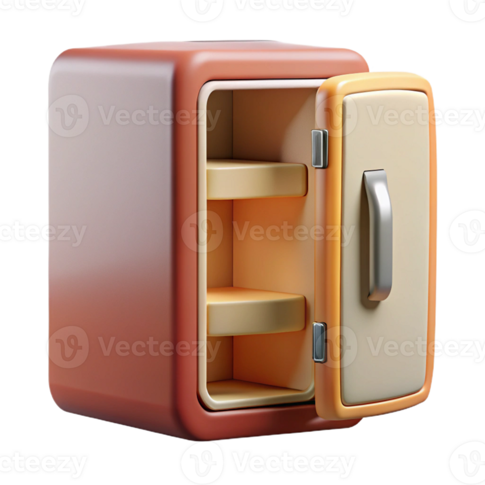 beautiful rustic Smart Refrigerator with Open Door Transparent Background original png