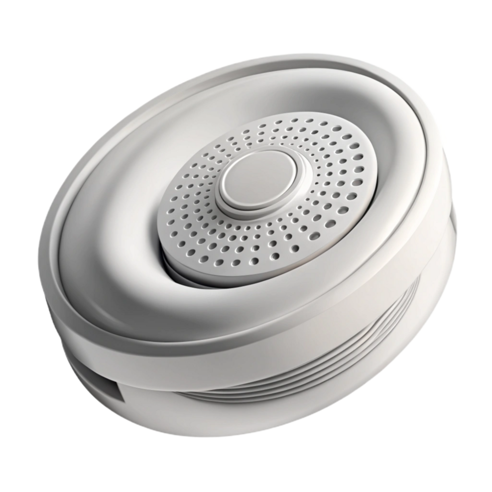 magnificent abstract Smart Smoke Detector White Ceiling Mounted Isolated premium png