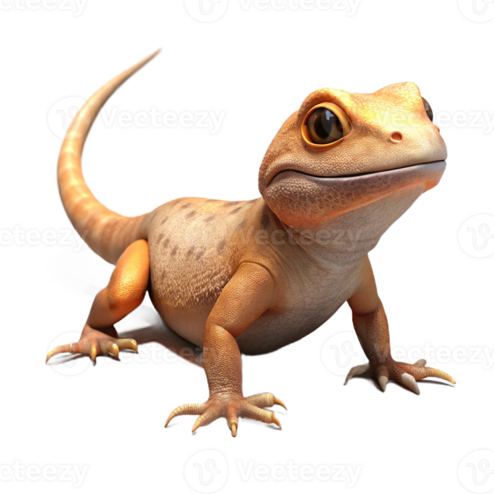 extraordinary abstract Desert Lizard Basking in Sun Isolated high quality png