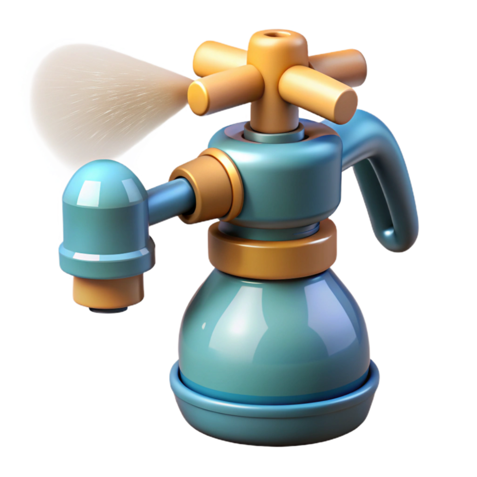 vibrant vintage Smart Sprinkler Pulsating Spray Pattern Isolated png