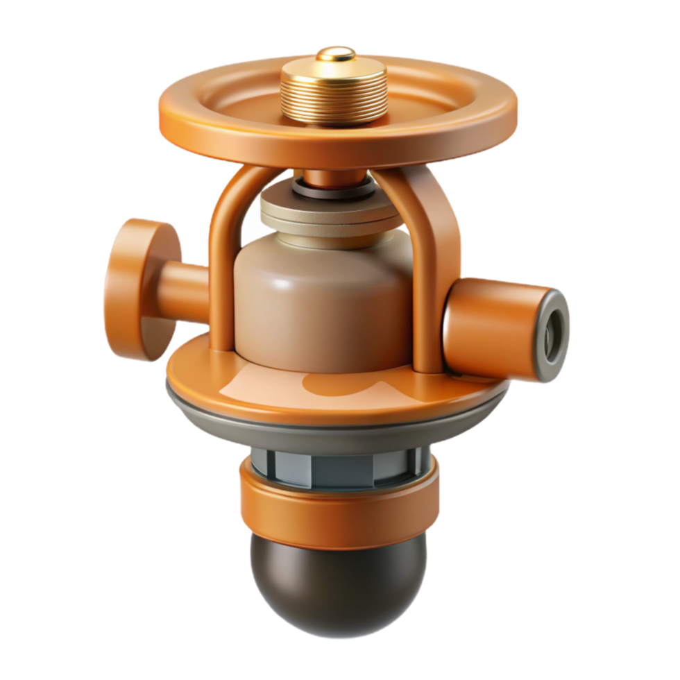 dramatic modern Smart Sprinkler Stationary Head Top View Isolated authentic png