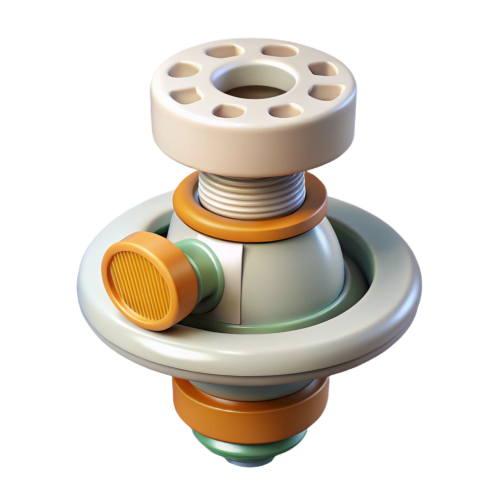 extraordinary abstract Smart Sprinkler Stationary Head Top View Isolated detailed png