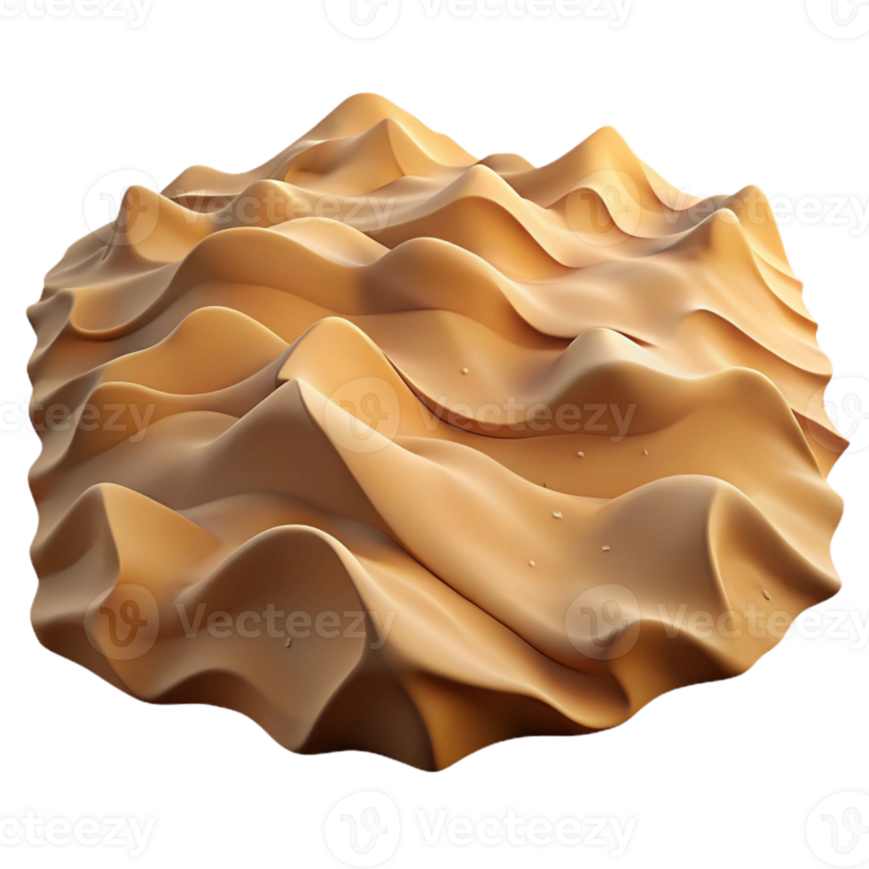 beautiful modern Desert Sand Dunes Texture Transparent Background Cutout high resolution png