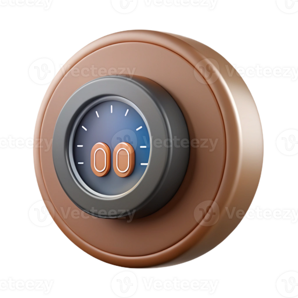 wonderful classic Smart Thermostat Displaying Time Cutout genuine png