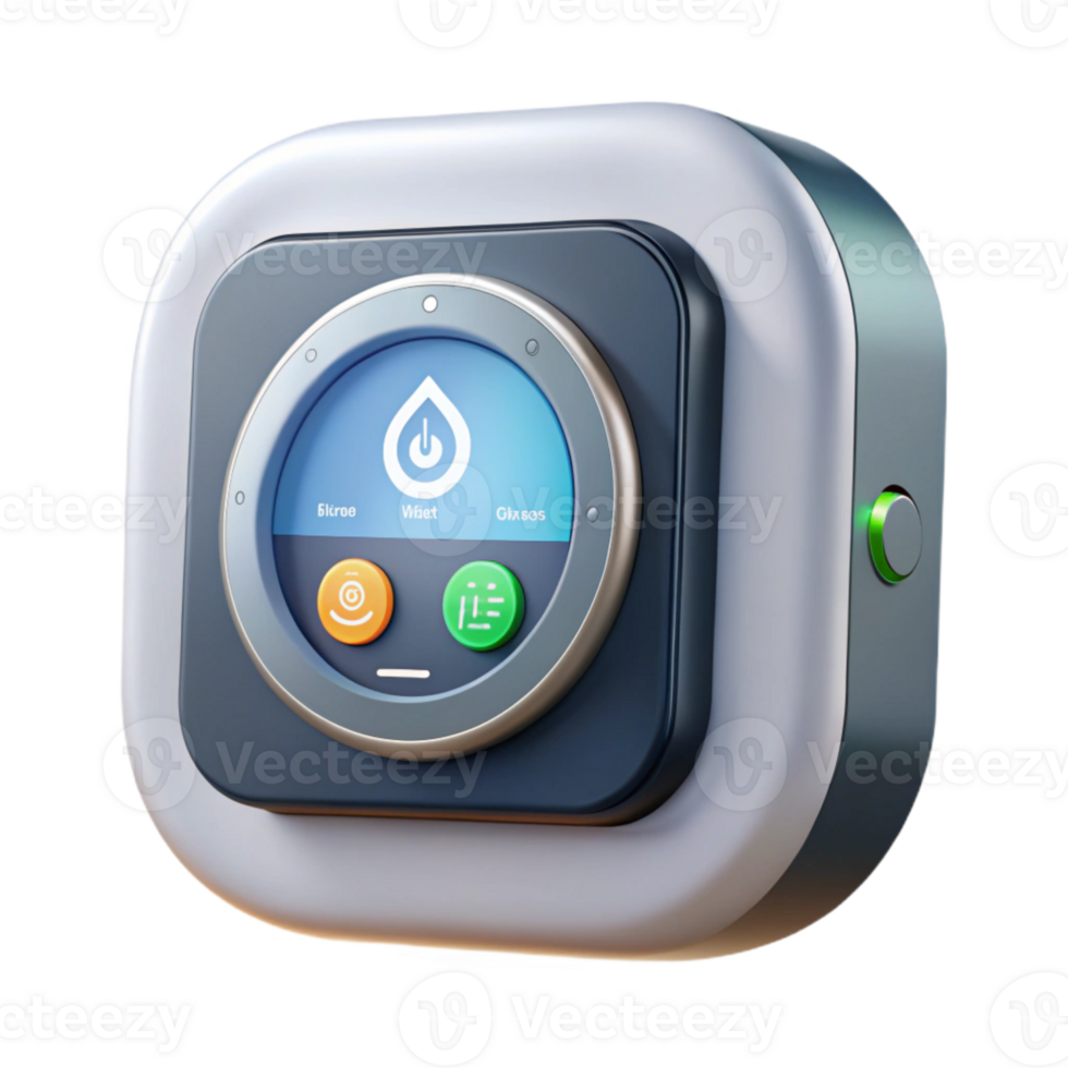 magnificent classic Smart Thermostat with Touchscreen Interface Cutout original png