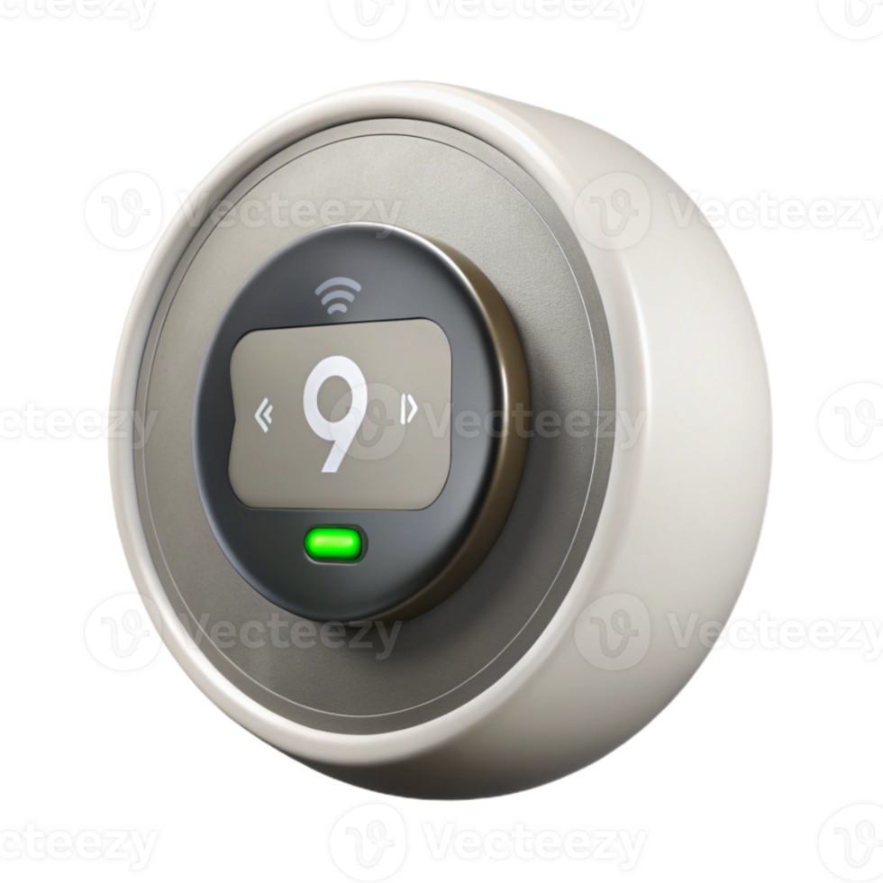 stunning classic Smart Thermostat with White Display Isolated Element original png