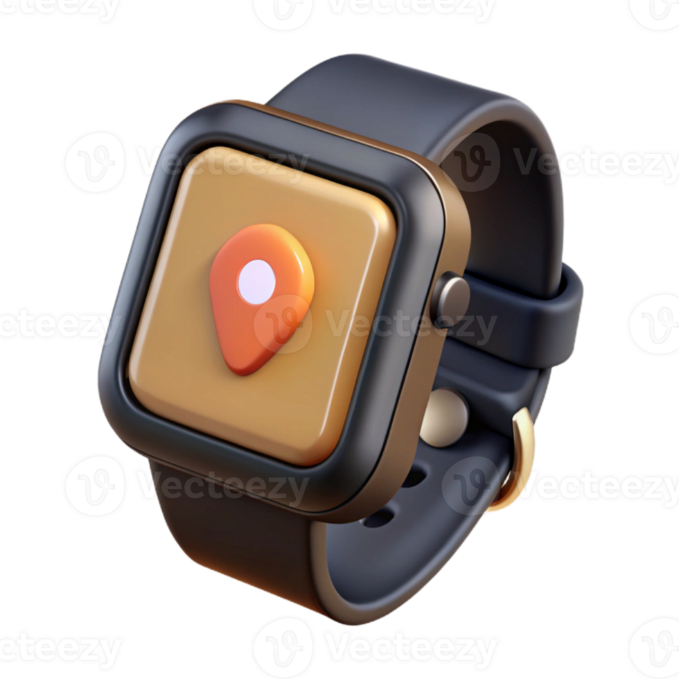 vibrant rustic Smartwatch Black Touchscreen Fitness Tracking Cutout detailed png