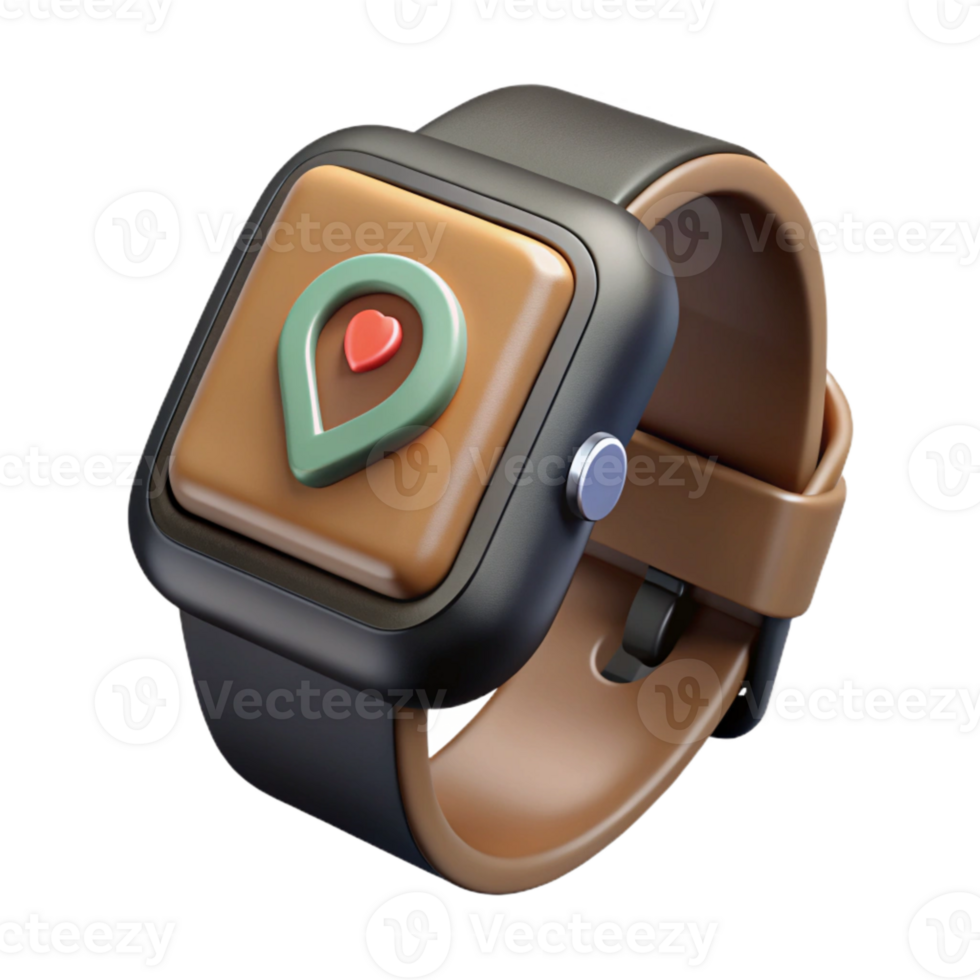serene artistic Smartwatch Black Touchscreen Fitness Tracking Cutout high quality png