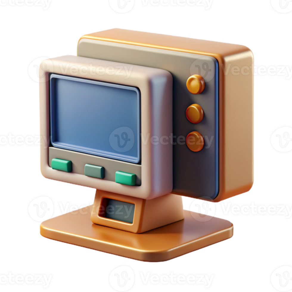 magnificent minimalist Desktop Computer with Ssd Storage Isolated Element png