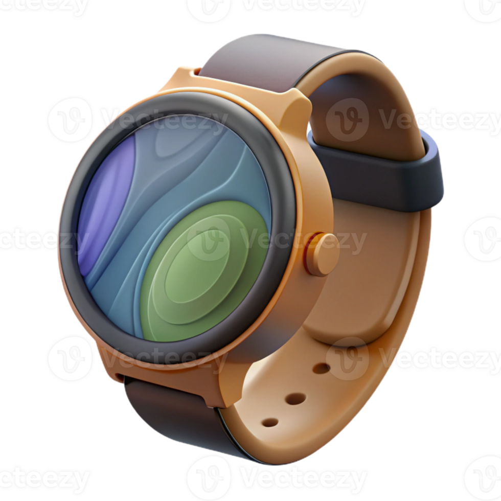 wonderful contemporary Smartwatch with Circular Display Transparent Cutout original png