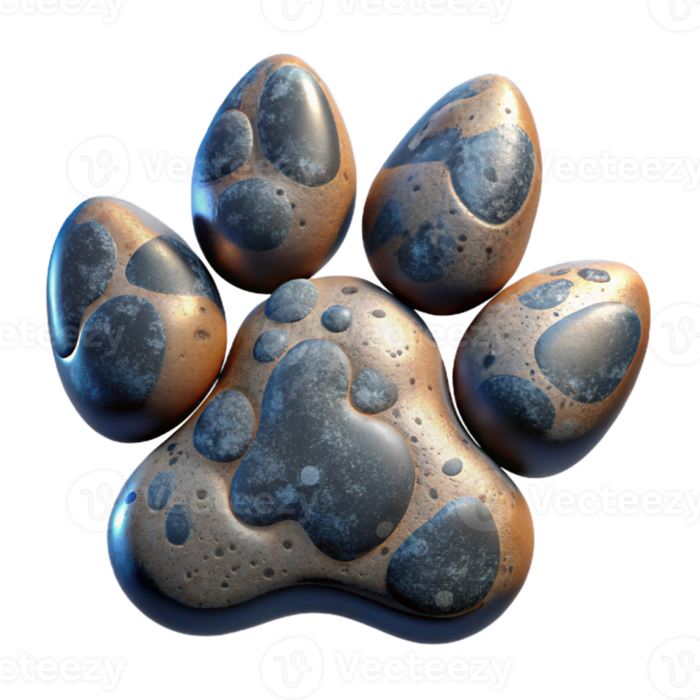 vibrant traditional Detailed Animal Footprint Cutout high quality png